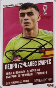 Draxsus Кубок мира 2022 (48) 45 Педро Гонсалес Суарес