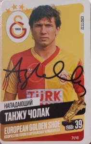 Draxsus Золотая бутса (48) 34 Танжу Чолак (автограф)